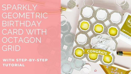 Sparkly Geometric Birthday Card | Kathleen Schmelz