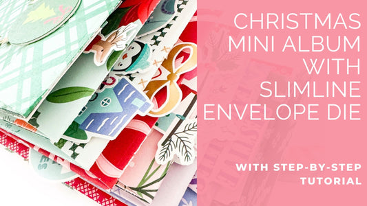 Christmas Mini Album with Mini Slimline Envelope Die | Susi Becerra