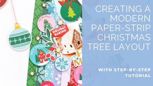 Creating a Modern Paper-Strip Christmas Tree Layout | Eva Pizarro