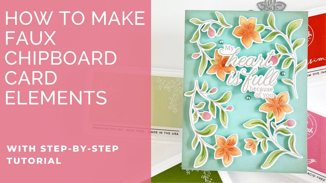 Faux Chipboard Card Elements | Jody Morrow