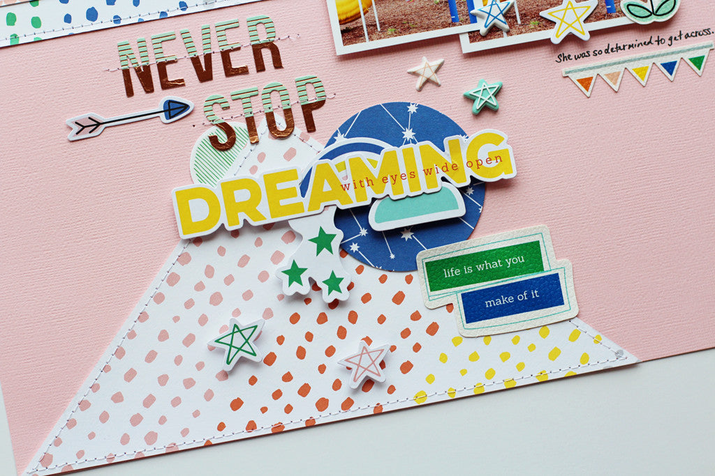 Layouts with Dream on collection