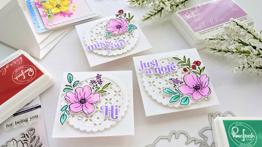 One Stamp Set, Six Notecards | Anne Fiene