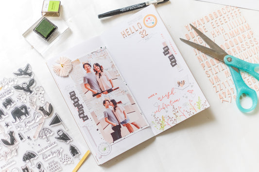 Travel Notebook Spread for Beginner | Evelyn Yusuf