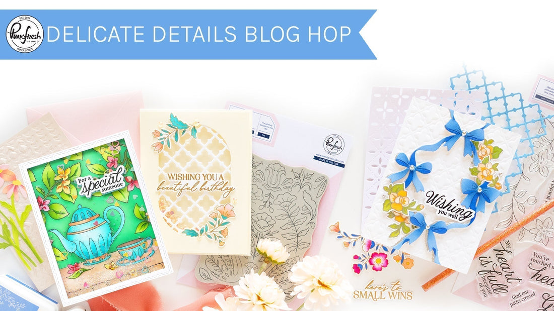 Shop "Delicate Details" Release | Stamp, Die, Stencil, & Press Plate + Watercolors!