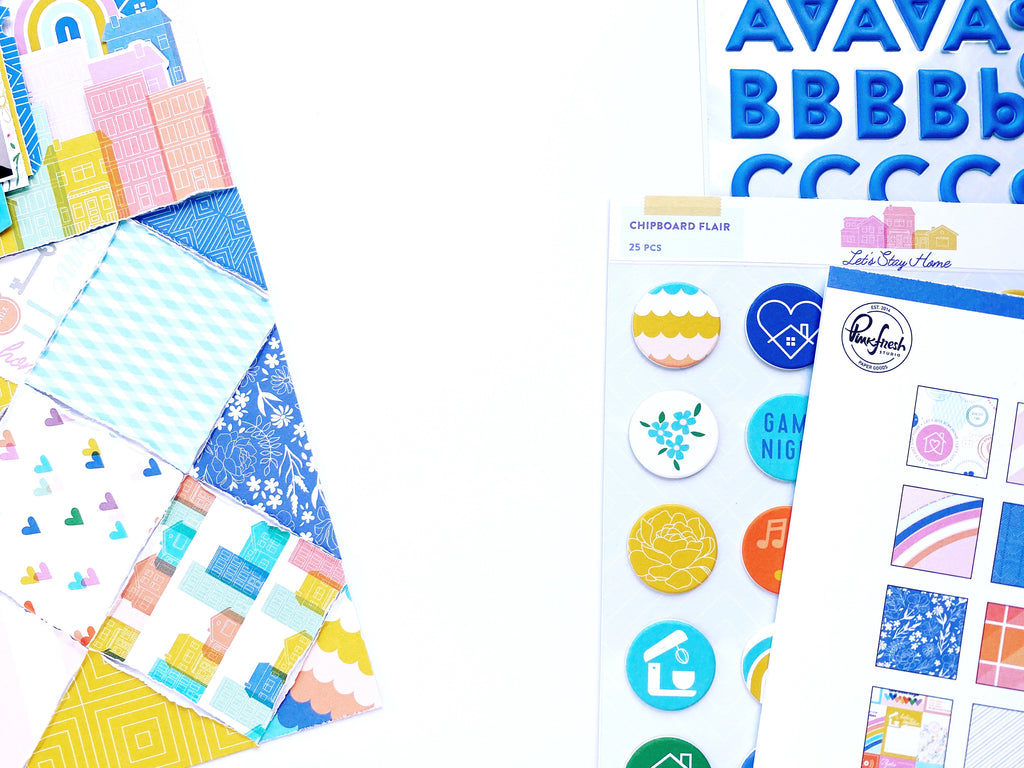 Scrapbook Layout Inspiration Using Let's Stay Home | Erica Thompson