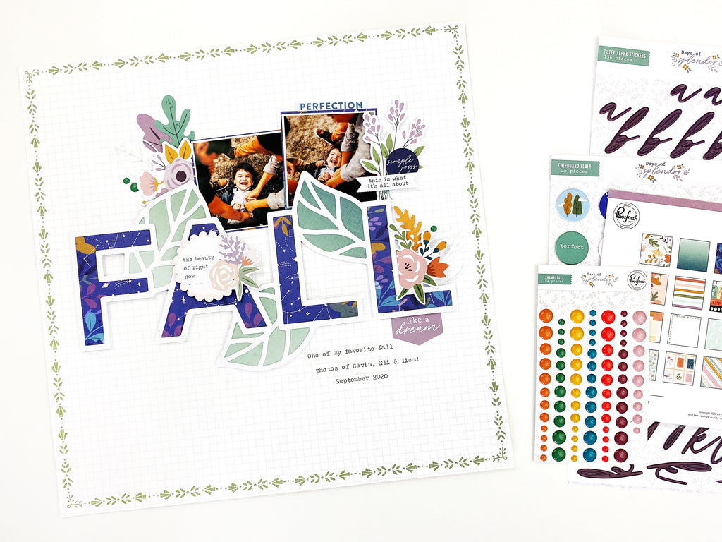 Fall Layout with Days of Splendor | Erica Thompson