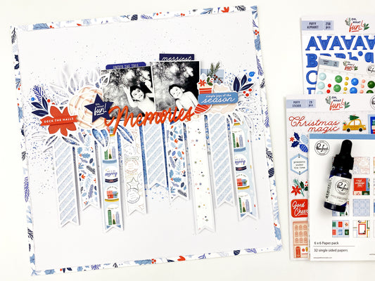 Merry Memories Scrapbook Layout | Oh What Fun