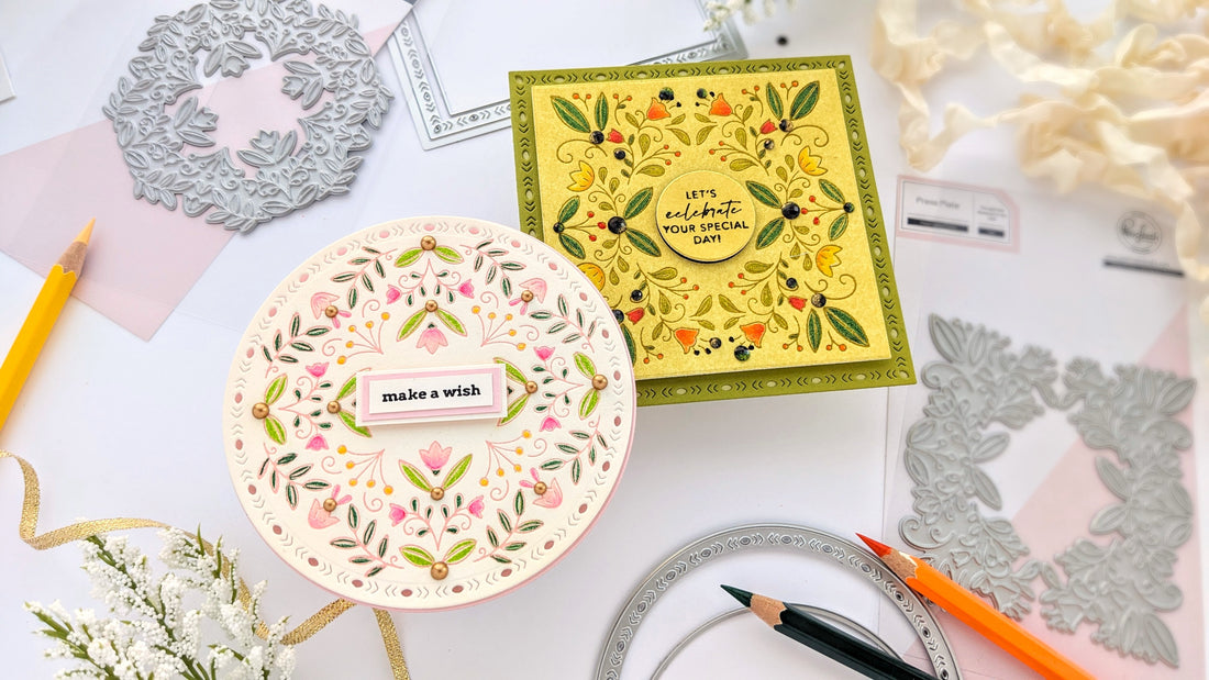 Charming Penciled Floral Frames | Anne Fiene