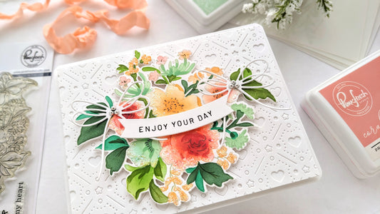 Crafting Bliss: Exploring the Versatility of Handpicked Flowers Stamp | Anne Fiene
