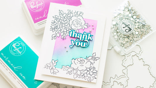 Floral Stamp Masking Card | Angela Simpson