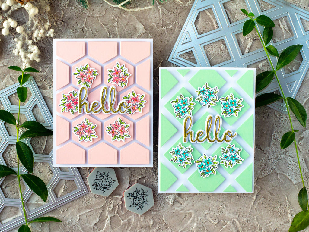 Simple Hello Cards  Kristina Pokazanieva – Pinkfresh Studio