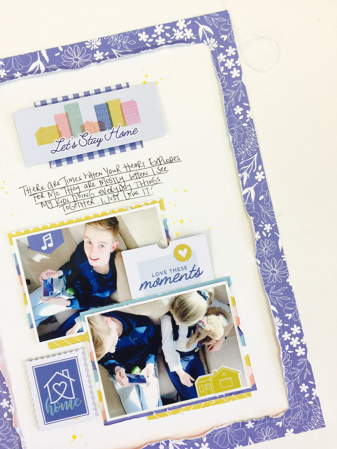 Simple Scrapbooking with Let's Stay Home | Lauren Hender