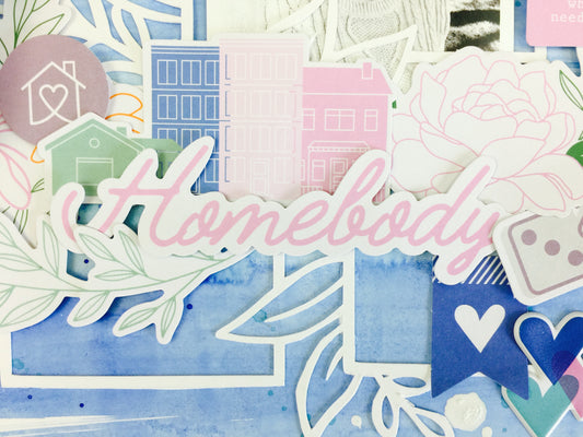 Mixed Media Fun | Scrapbooking with Let's Stay Home | Lauren Hender