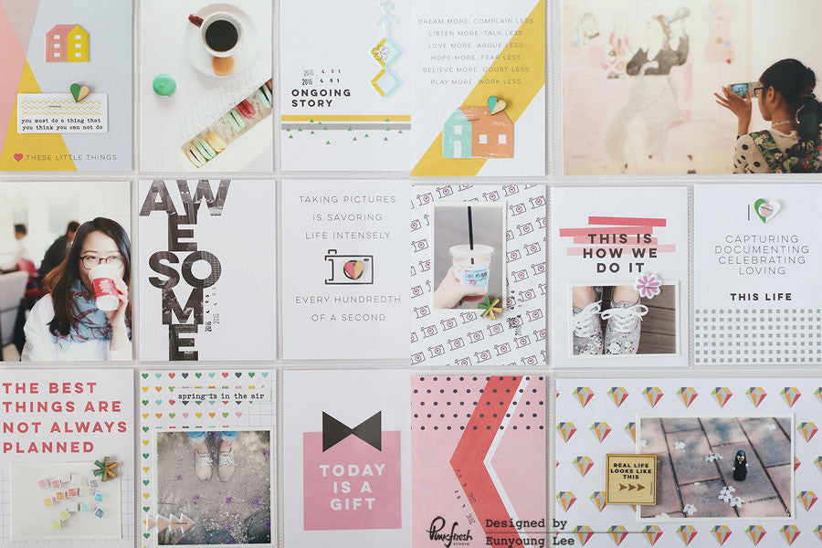 A Projectlife spread &  A Layout by Eunyoung.