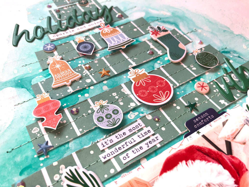 Holiday Vibes using Oh What Fun by Vicki Parker