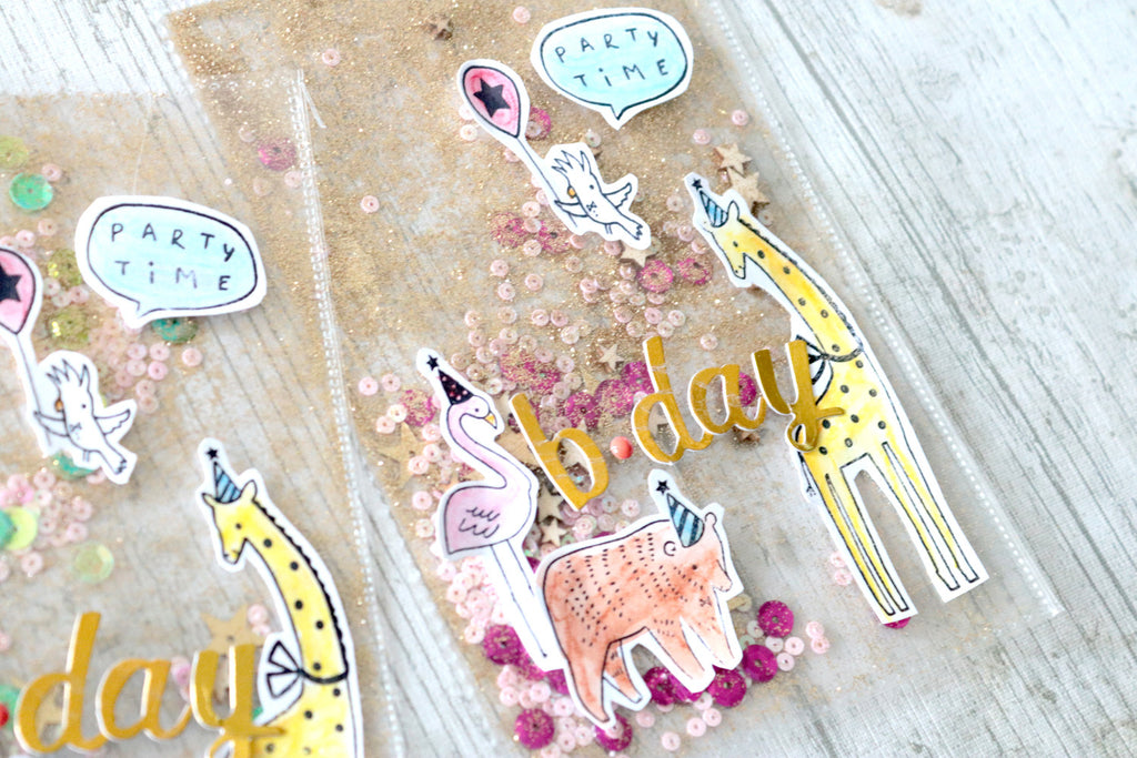 Layout and Party Shaker Cards by Núria