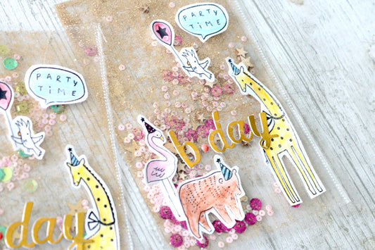 Layout and Party Shaker Cards by Núria