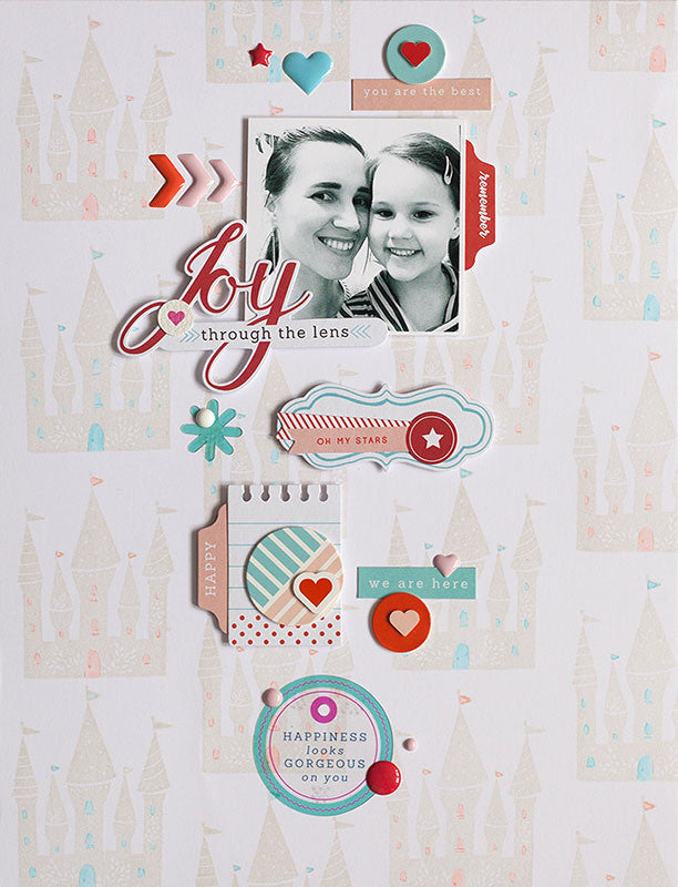 Joy layout with Anna and The Mix Nr 1. collection