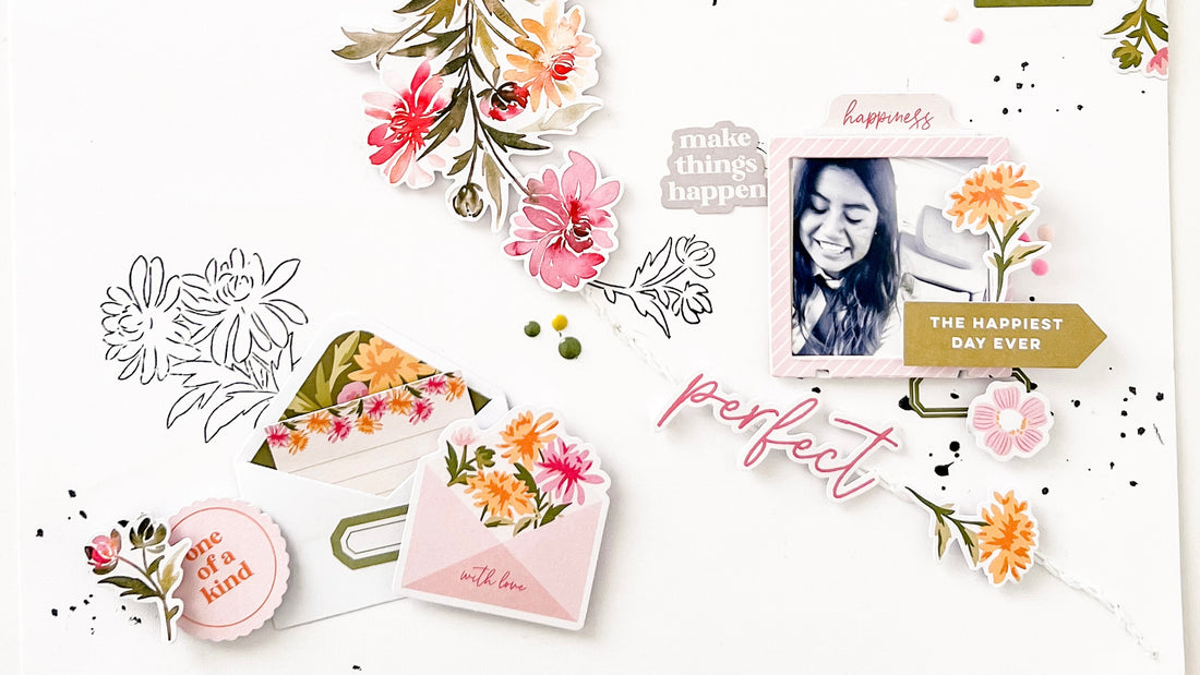 Floral Heart Layout | Susi Becerra