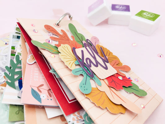 Easy tagflip fall mini album | Else Huinink