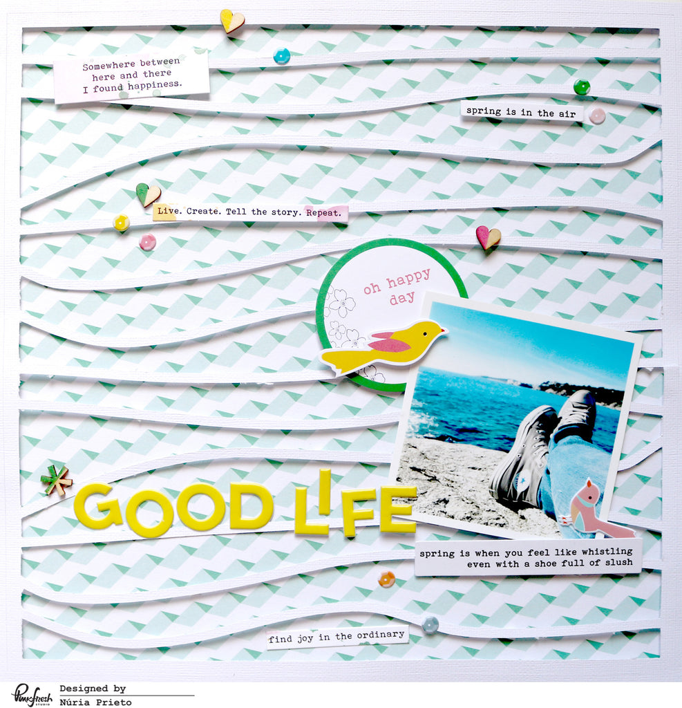 Blog Hop! Layout with Just Nick background