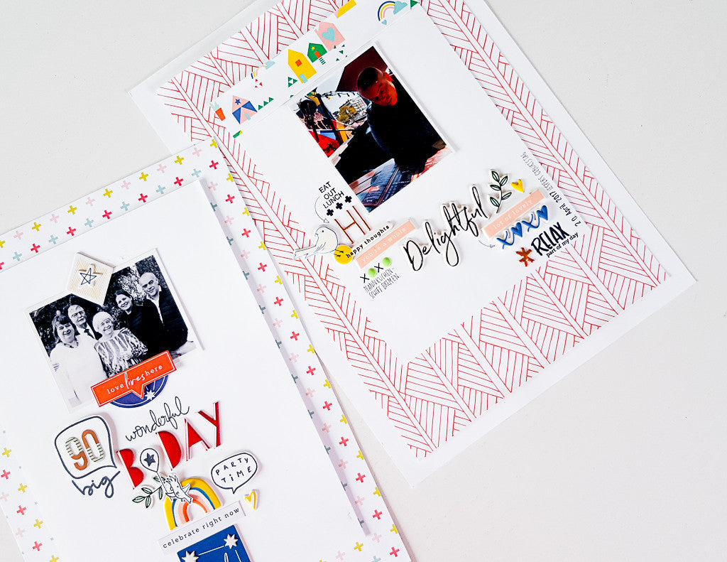 Scrapbooking Layouts With Pinkfresh Studio Papers, Stamps & Embellishments | Janna Werner