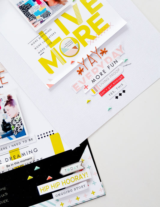 Black versus white cardstock as background | Live More with Janna Werner