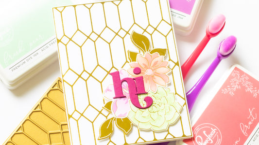 Floral Stained Glass Card  | Angela Simpson