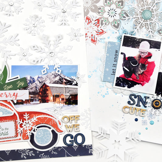 Holiday Vibes Winter Layouts by Lorilei