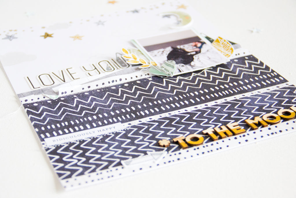 Stamping & Embossing on Layouts | Kathleen Graumüller