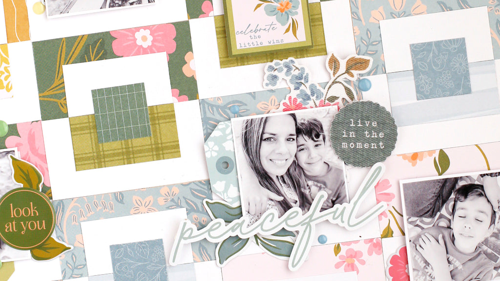 Grid Style Layout  ft. Lovely Blooms By Eva Pizarro Videla