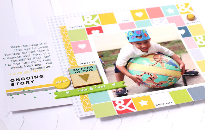 Life Noted Layout + Bookworm Cards | Nancy Damiano