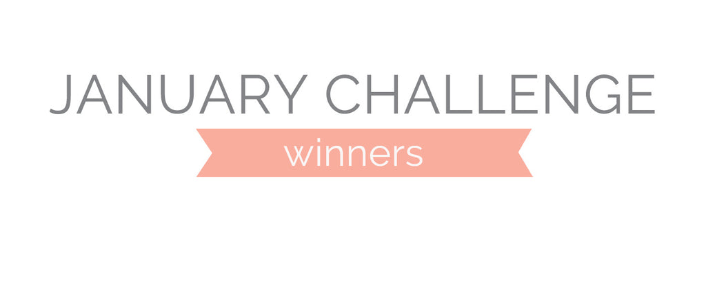 January Challenge Winners & Top 3