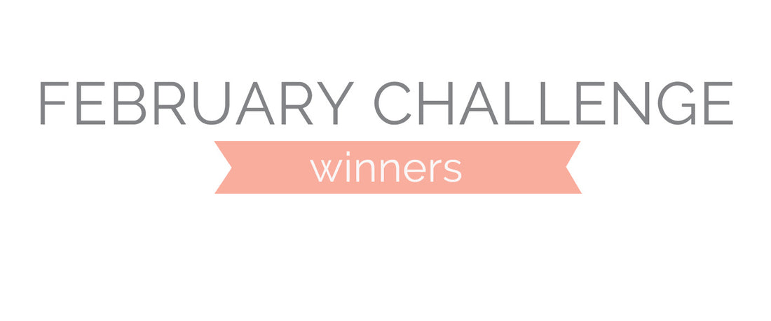 February Challenge Winners & Top 3