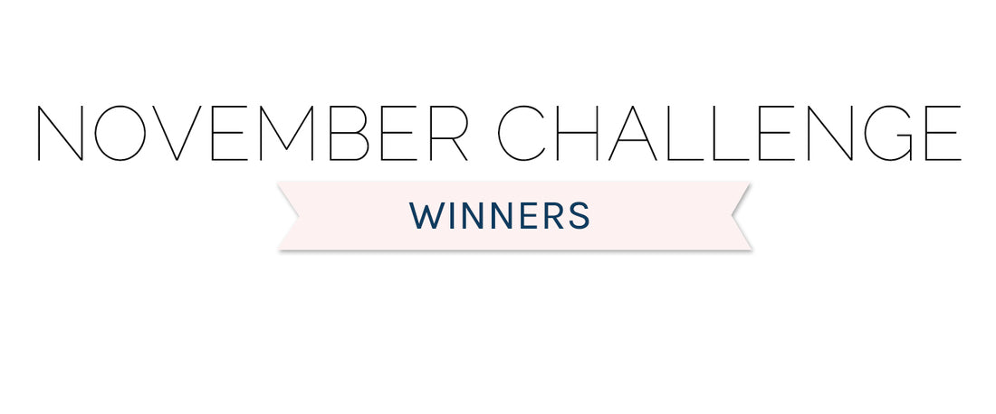 November 2021 Challenge Winners & Top 3