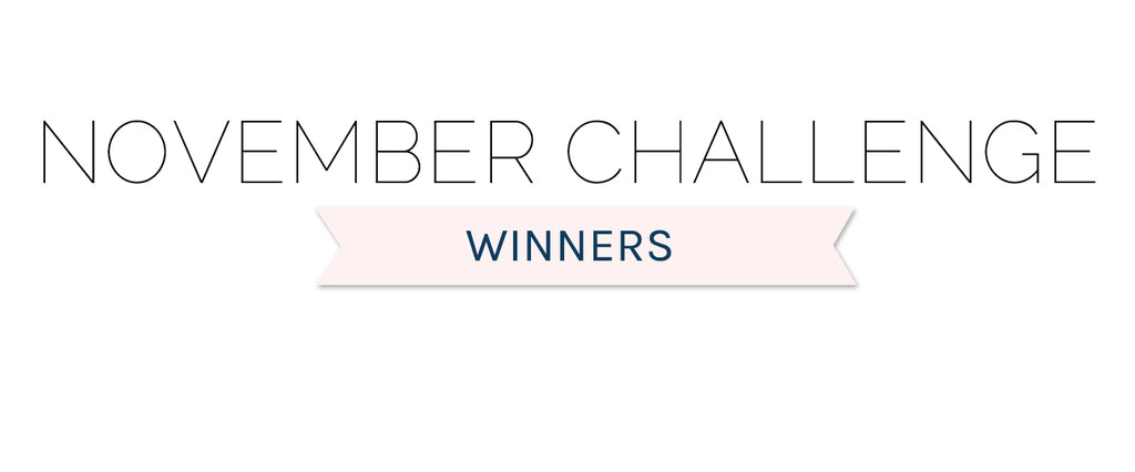 November 2020 Challenge Winners & Top 3