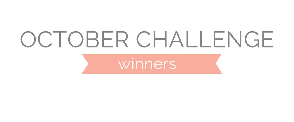 October 2019 Challenge Winners & Top 3
