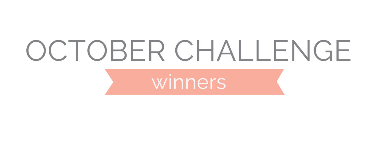 October Challenge Winners and Top 3