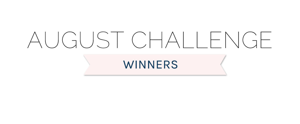 August 2020 Challenge Winners & Top 3