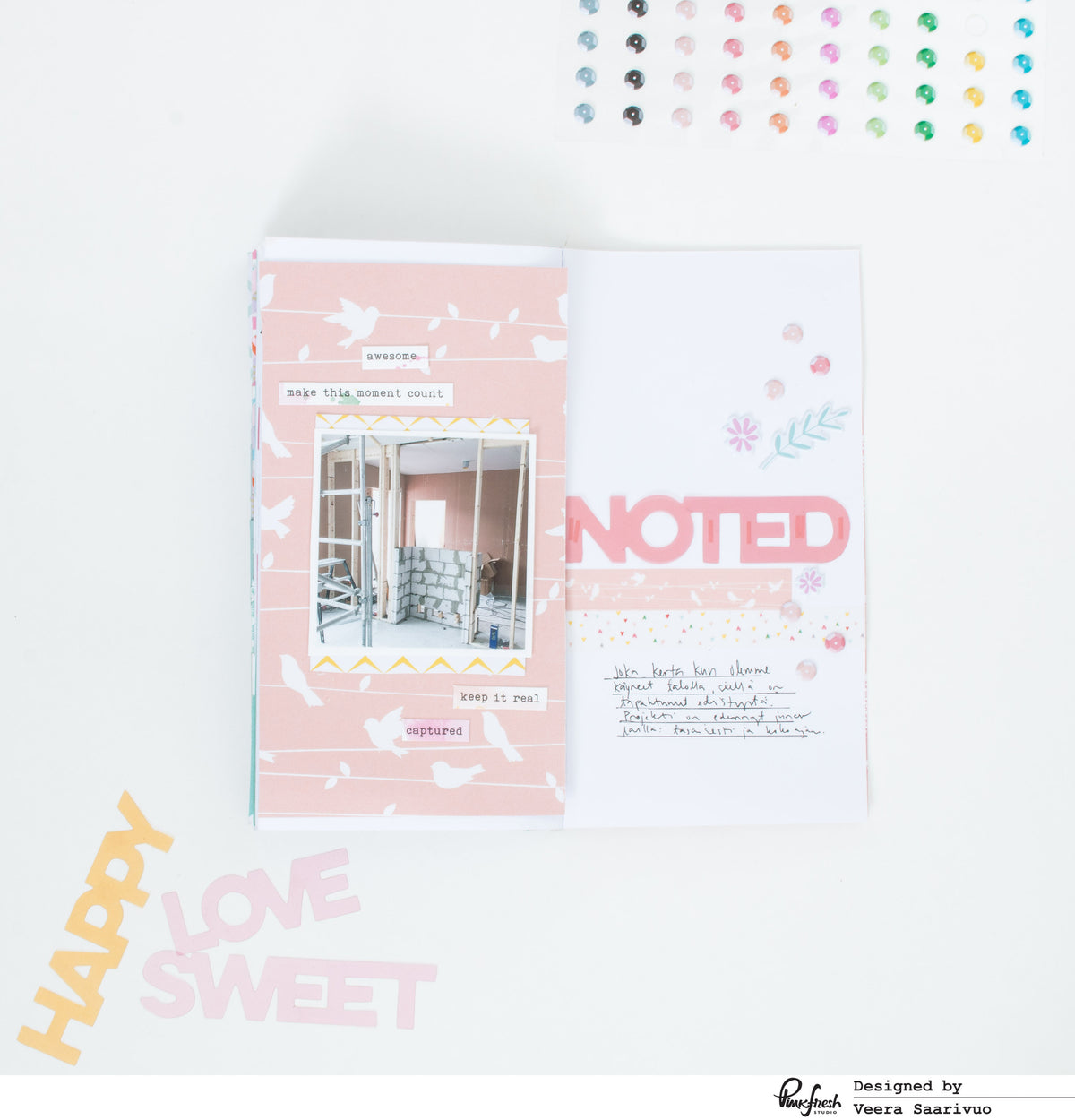 Noted - a traveler's notebook spread