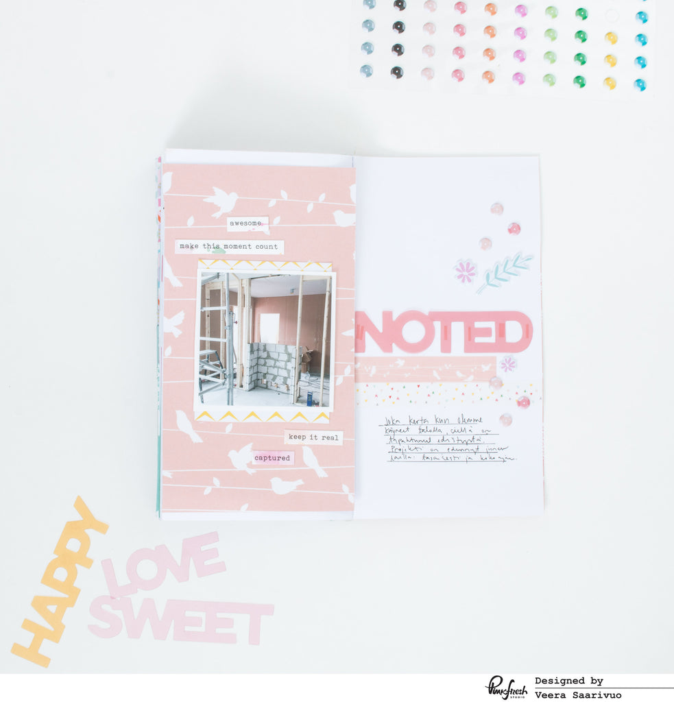 Noted - a traveler's notebook spread