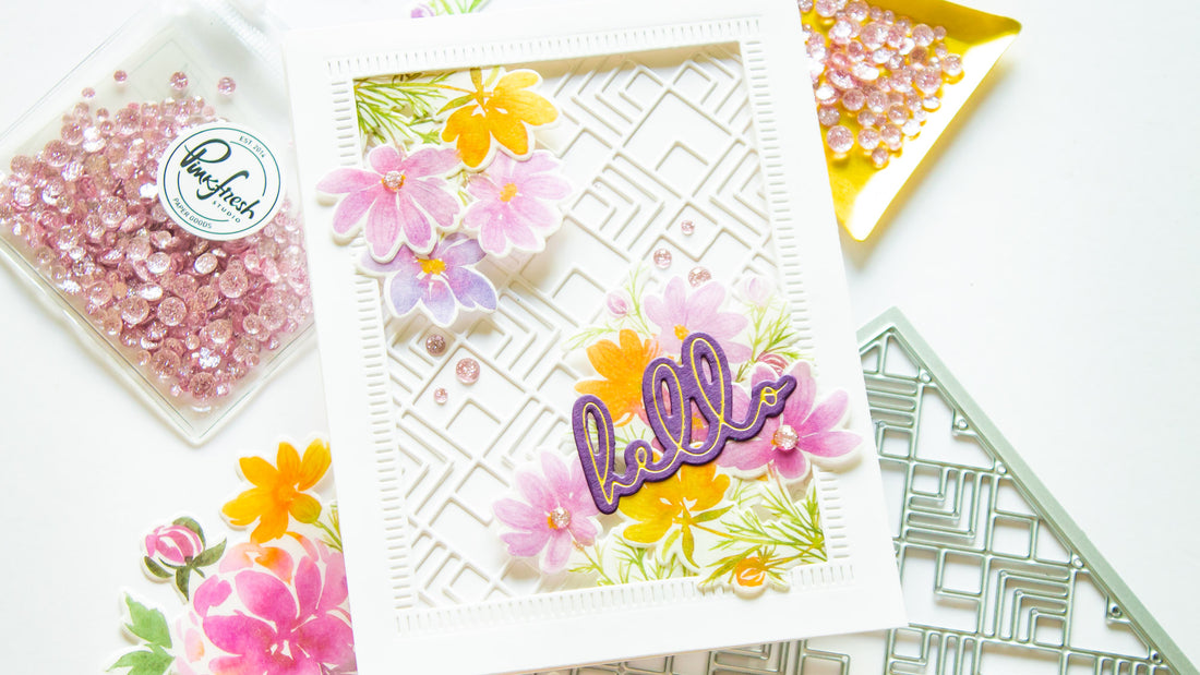 Whimsical Blooms Washi Card | Angela Simpson