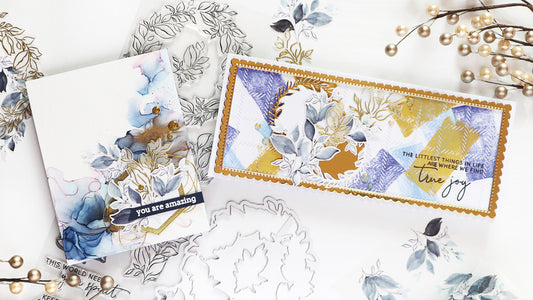 Indigo Vines - Navy & Gold | TaeEun Yoo