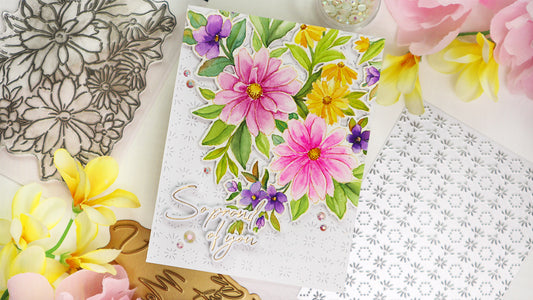 Watercolored Painted Daisies | TaeEun Yoo