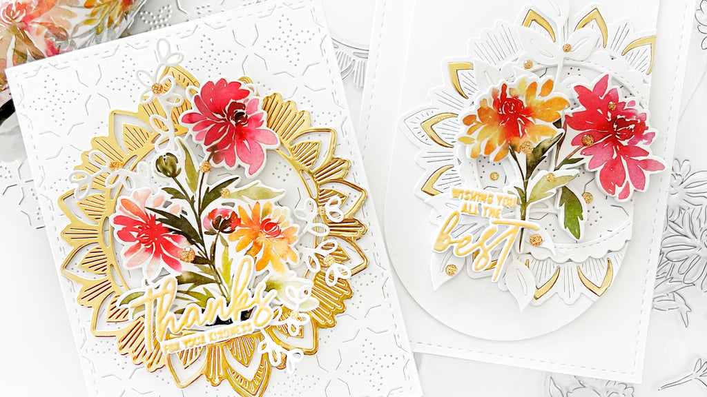 Framed Chrysanthemum Washi Cards | Dilay Nacar