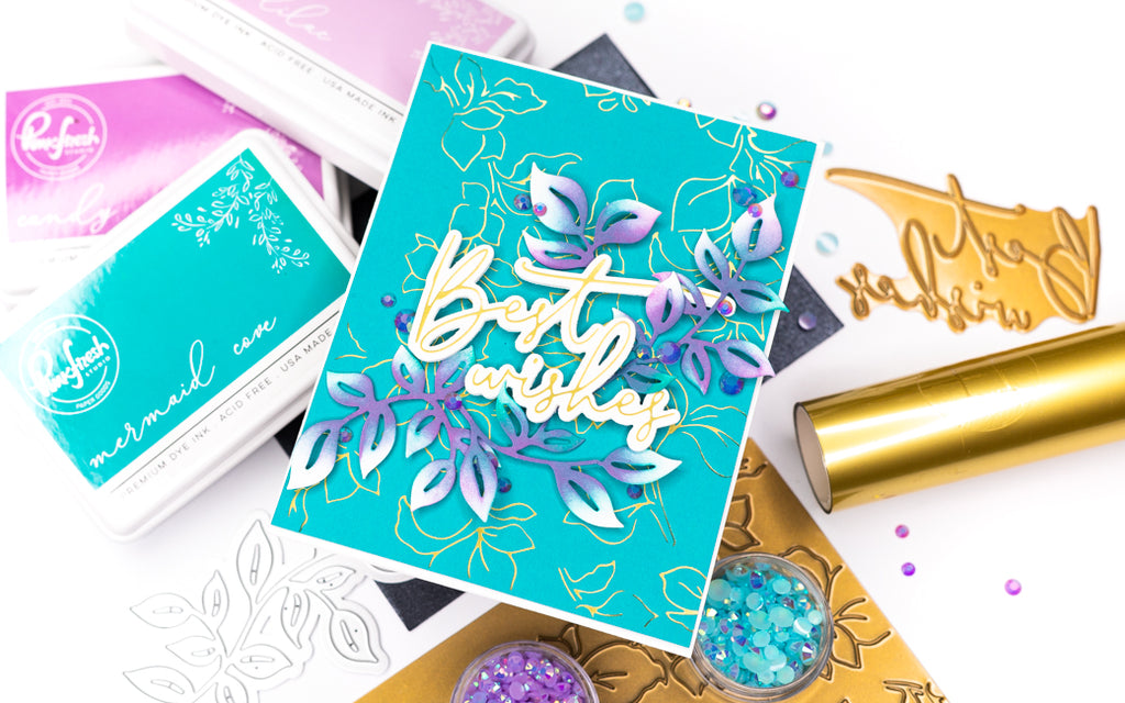 Hot Foiled Best Wishes | Jenny Colacicco