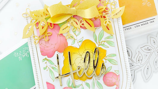 Arch Peony Print Hello | Dilay Nacar