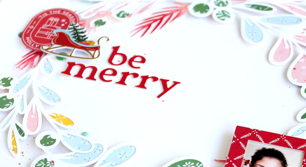 Be Merry Layout | Desiree Lamar – Pinkfresh Studio