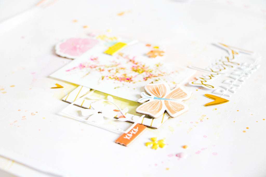 Simple & Sweet Layout Inspiration + Process Video | Kathleen Graumüller