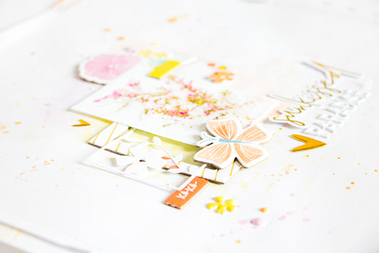 Simple & Sweet Layout Inspiration + Process Video | Kathleen Graumüller